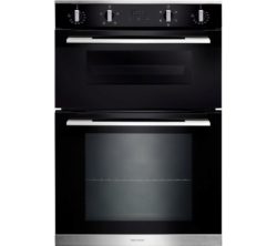 RANGEMASTER  RMB9045BL/SS Electric Double Oven - Black & Stainless Steel